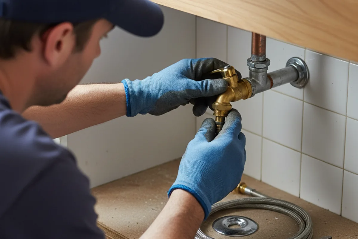 Shutoff valve and fitting work during Emergency Plumbing in Southold